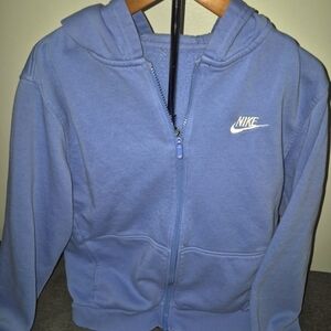 Nike Sportswear Club Fleece Blue Full Zip Hoodie SZ XL